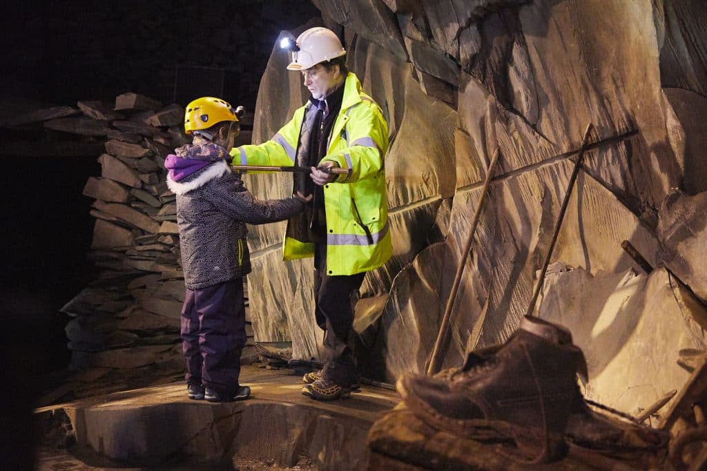 mine tour - activity guide with a kid