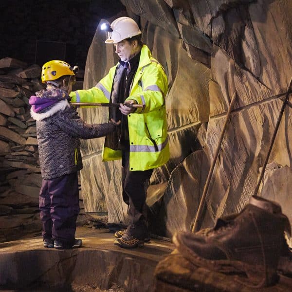 mine tour - activity guide with a kid