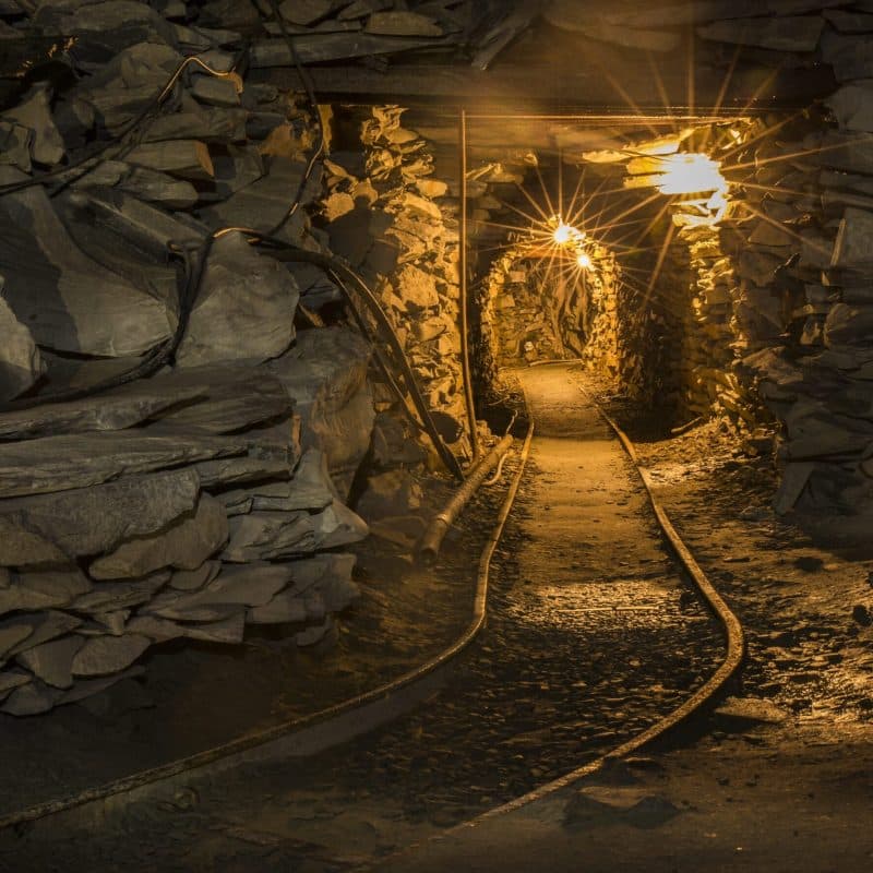 Inside the mine view - Mine Tours
