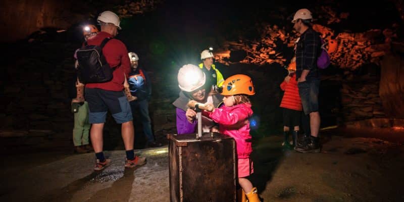 family fun mine tour with kids