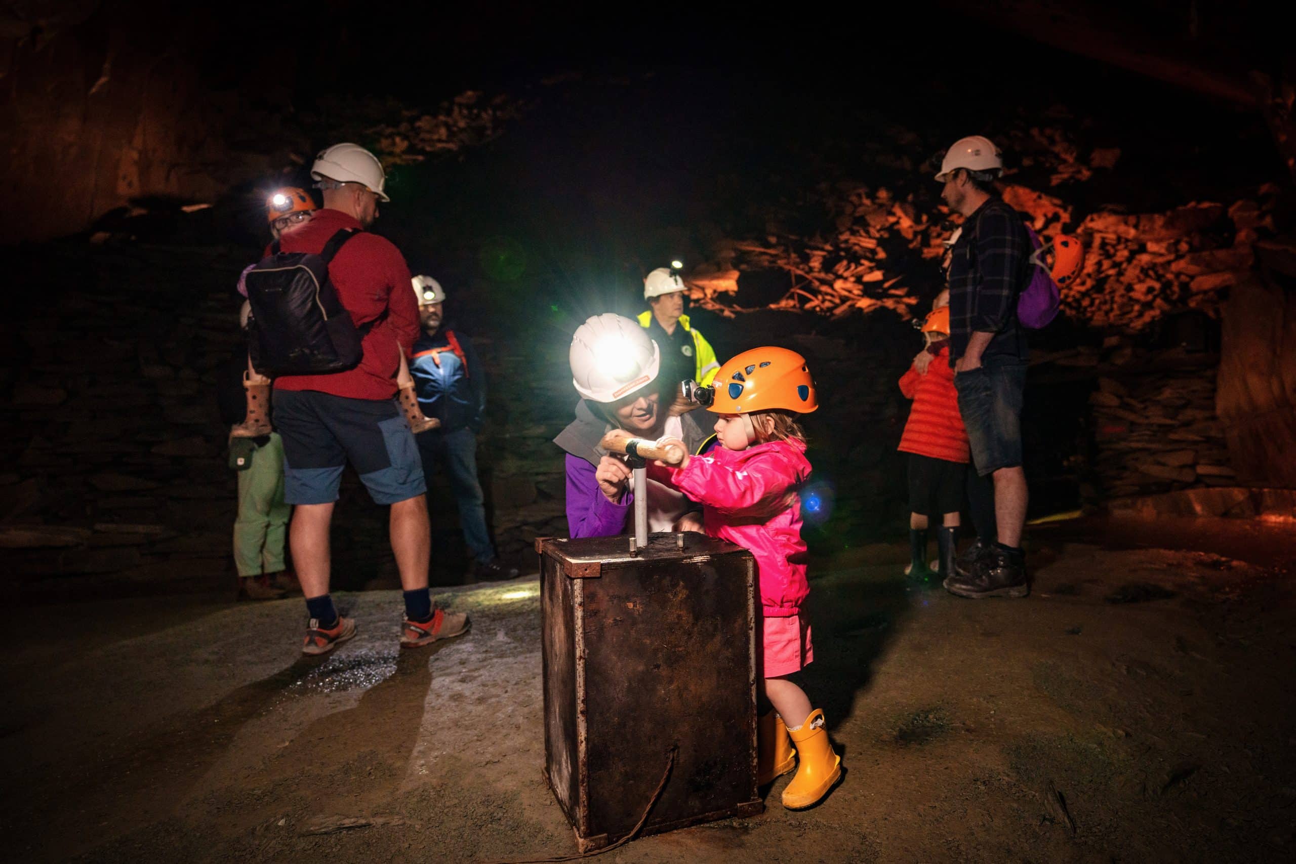 family fun mine tour with kids