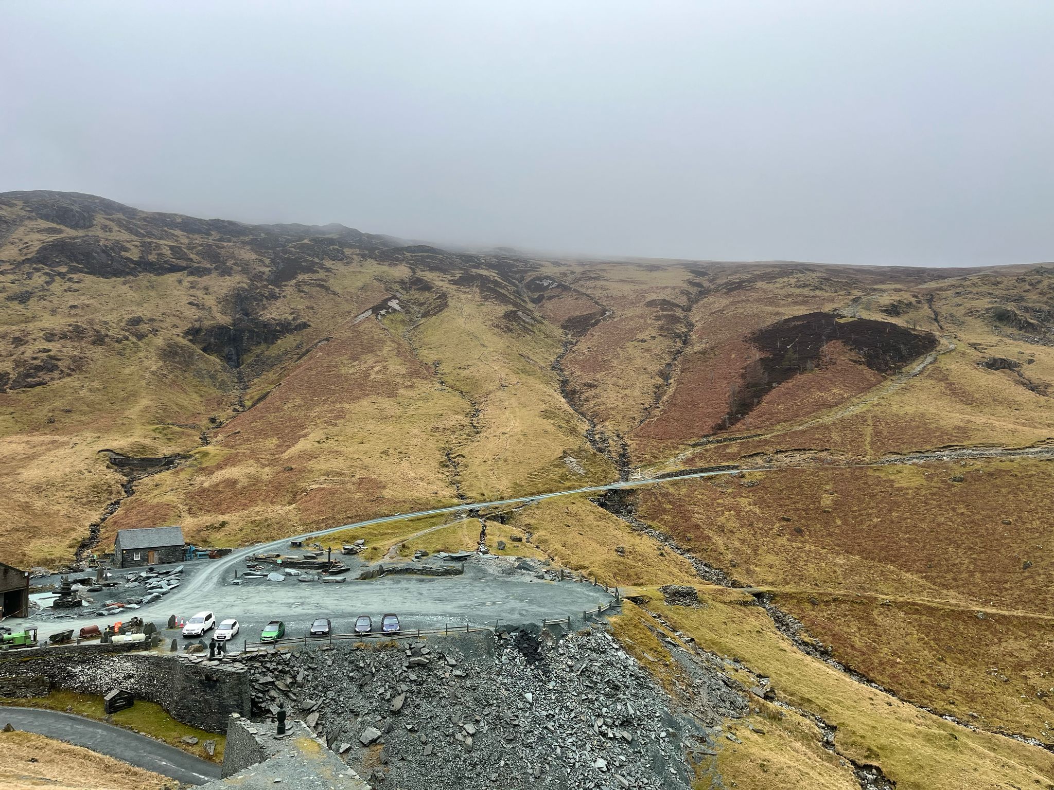 honister slate mine zip wire site